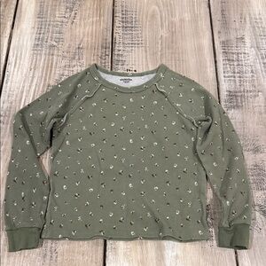 Old Navy Olive Long Sleeve with Heart Design